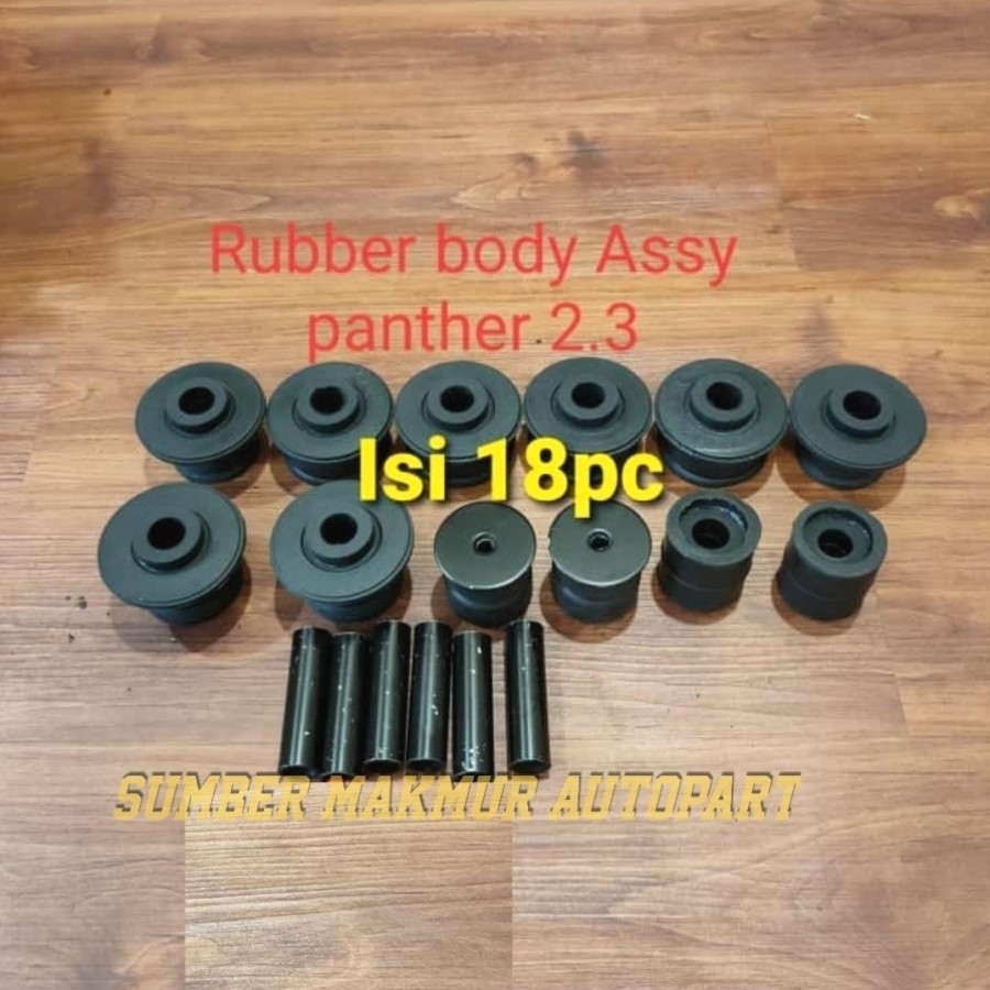 RUBBER BODY ASSY ISUZU PANTHER 2.3 TBR52 KARET BODY SET PANTHER 18PCS