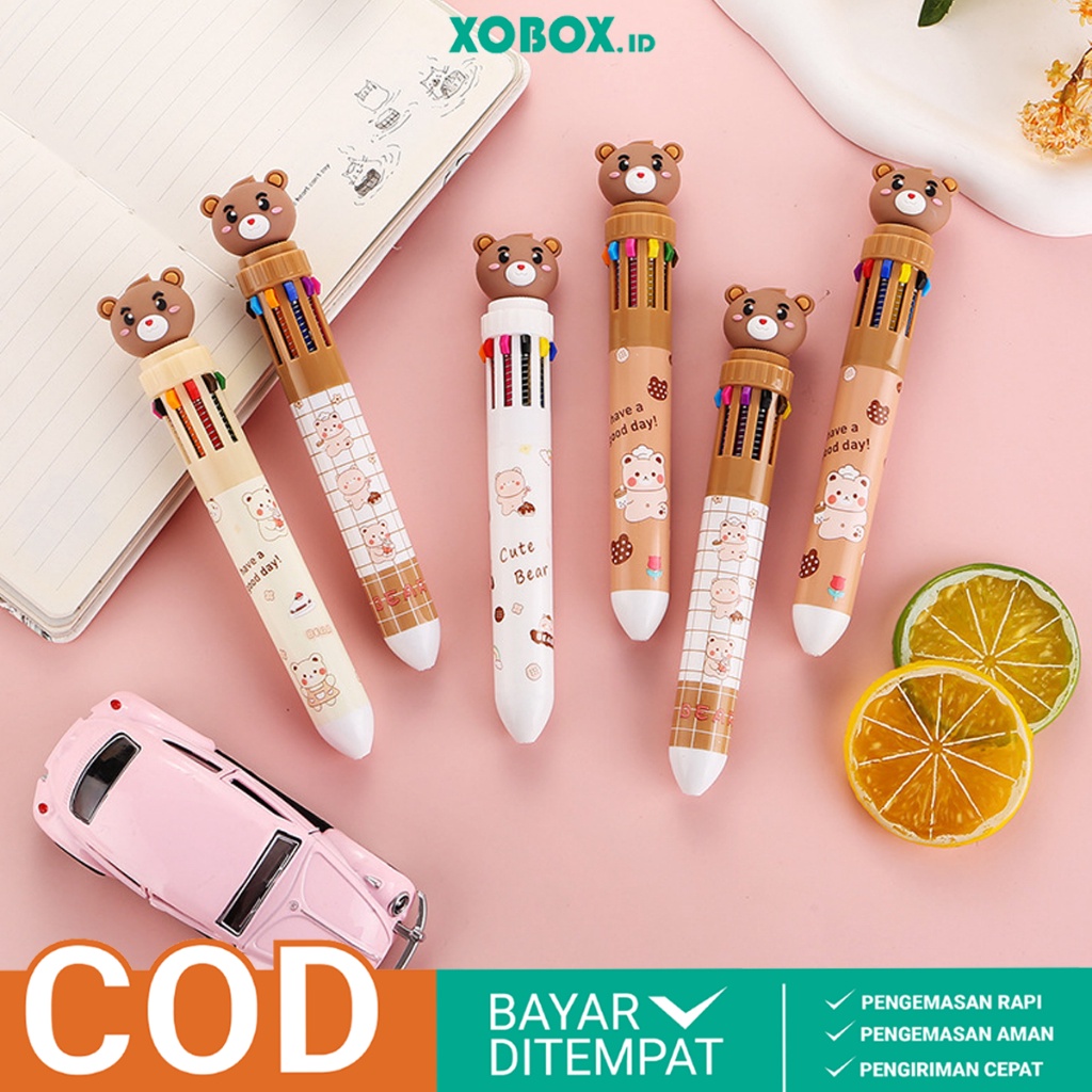 

MURAH Pulpen 1 Warna Teddy Bear Pena Warna Super Lucu Motif Beruang ATK17 XOBOX