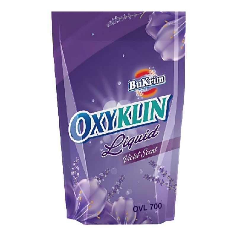 Bukrim oxyklin deterjen cair violet refill 700ml