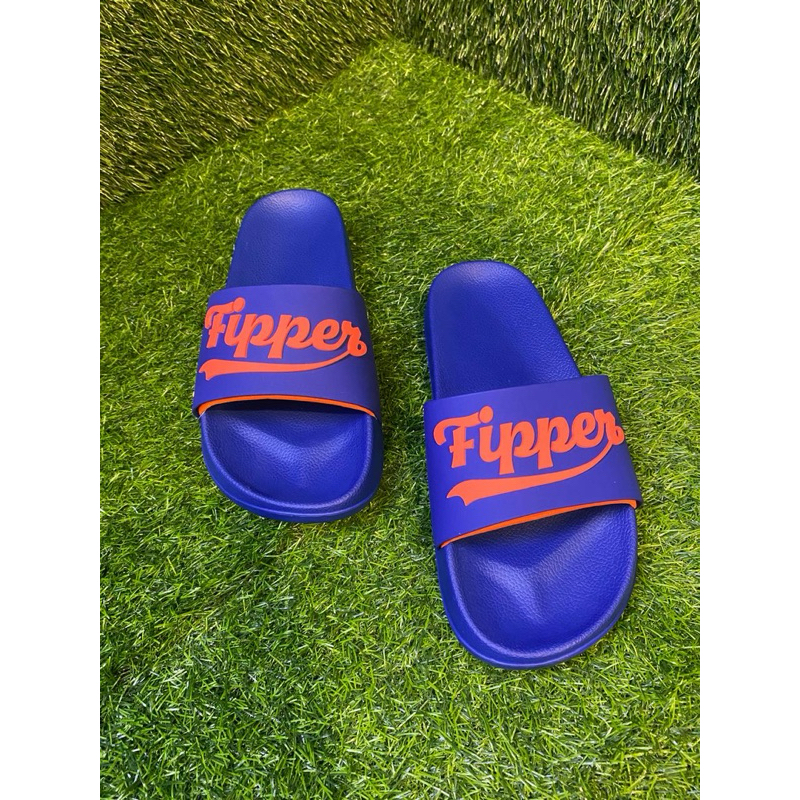 Sandal Fipper Slip On ACE Original - Navy / Navy / Orange