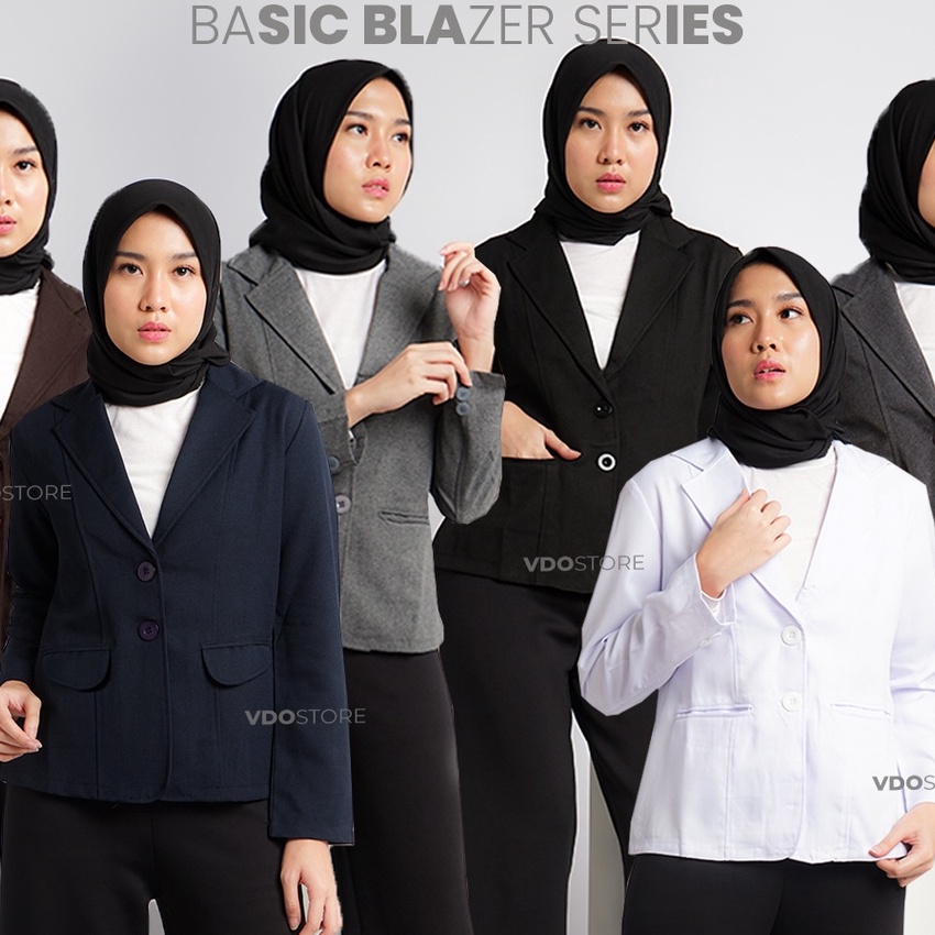 Potongan BLAZER WANITA PREMIUM  M L XL 2L 3L 4L 5L 6L  ATASAN KERJA JAS KANTOR JUMBO SIZE PAKAIAN BL