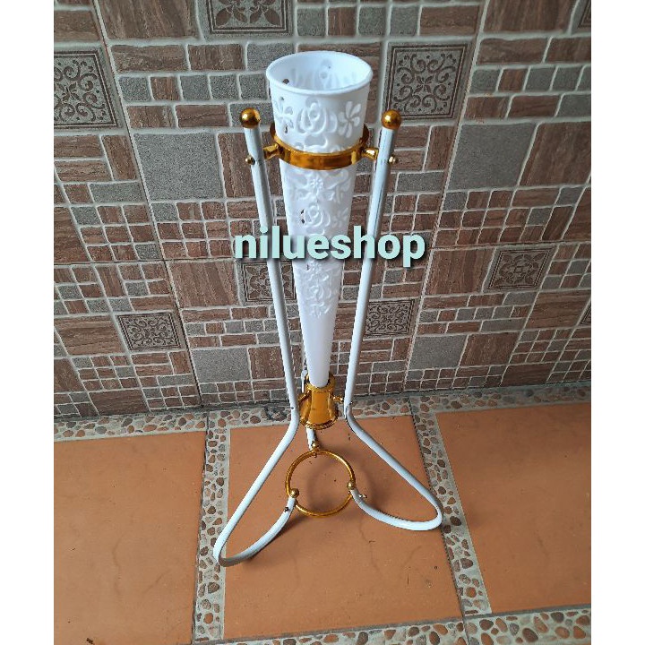 Premium pot corong pot standing besi pot kerucut