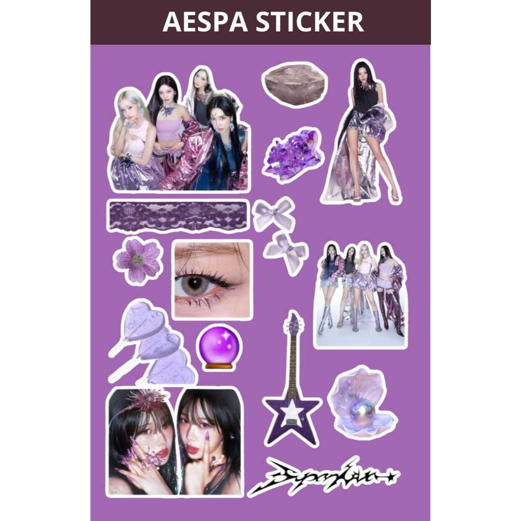 

Sticker AESPA Non Cutting 10x15cm - Sticker Aesthetic Keren Murah kpop aesthetic girlgroup