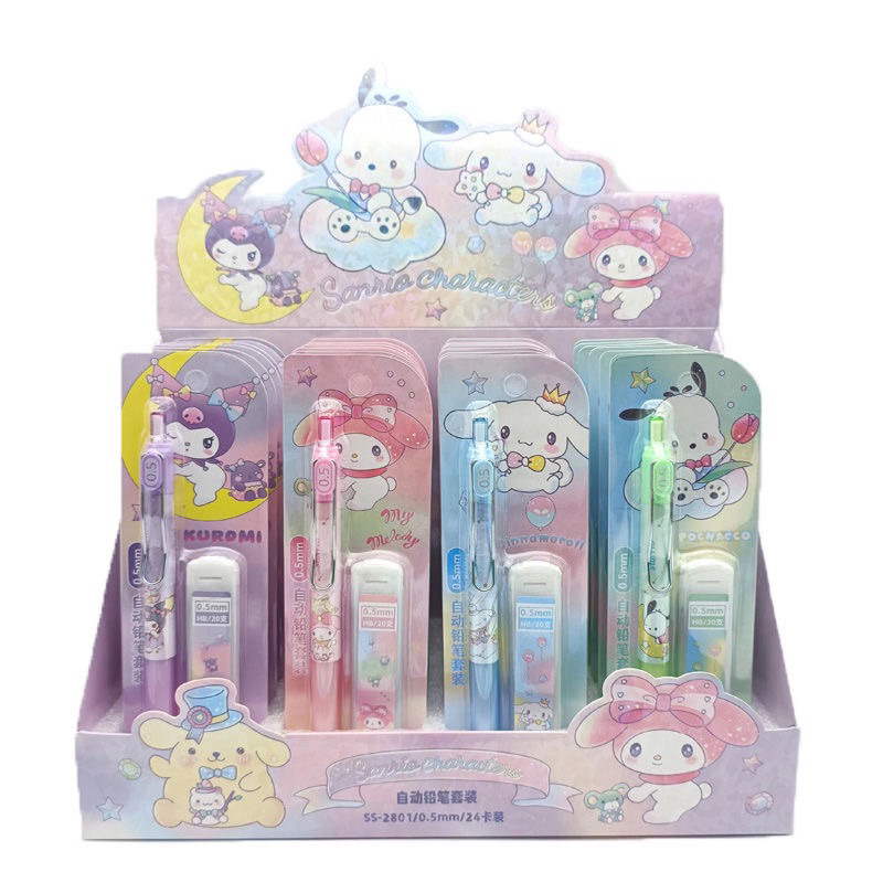 

[Terbaru]PENSIL MEKANIK FREE REFILL Pensil Mekanik 0.5mm Sanrio Refill Karakter Sanrio Mechanical Pencil Cute Lucu Kuromi MyMelody Cinnamoroll Pochacco 2801