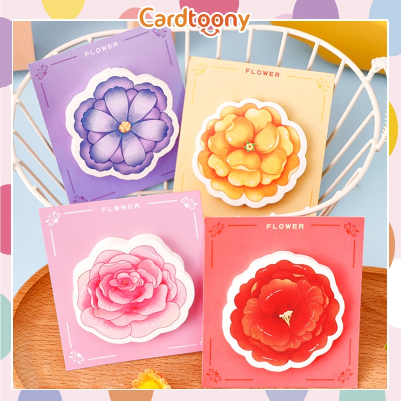 

Sticky Note / Memo Stick / Notes Kertas Tempel Cute Aesthetic Bunga Flower Mawar Rose Kamelia