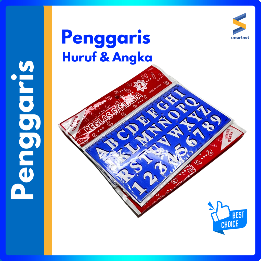 

Penggaris huruf dan angka