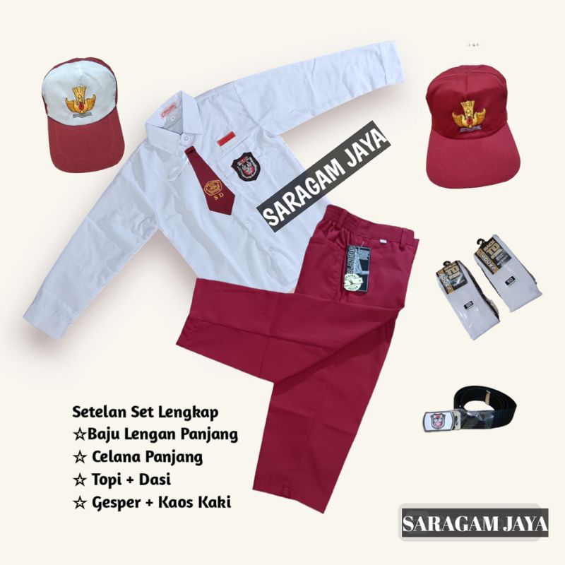 Seragam sd laki laki,Baju sekolah sd anak laki laki,Setelan seragam sd laki laki
