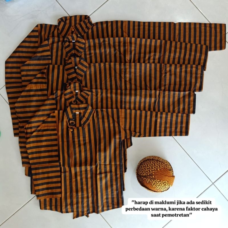 Surjan Lurik Anak/Lurik/Baju Lurik Anak Laki