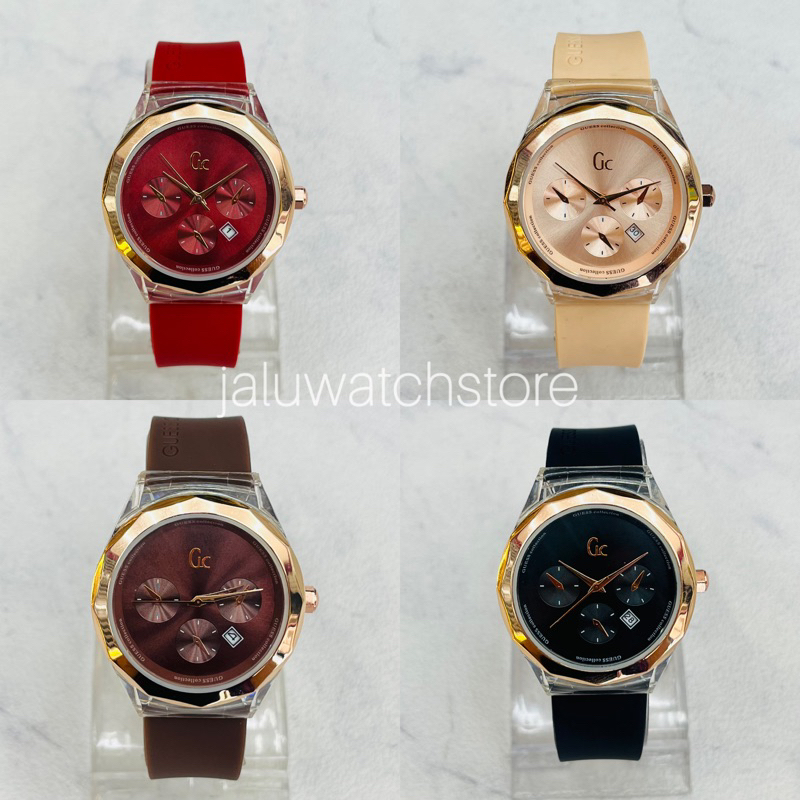GC watch premium rubber jam tangan wanita gs collection