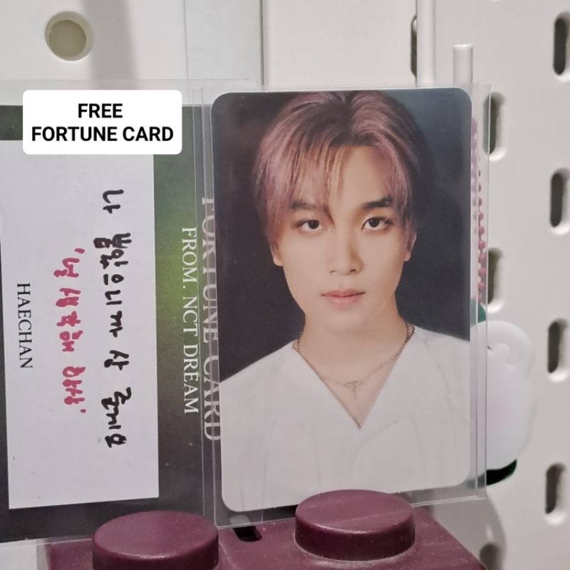 pc photocard haechan trading card tds2 konsep fortune scratch