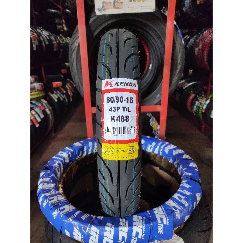 Ban KENDA K488 70/90-16 80/90-16 TUBELES Ban kenda ring 16 tubeles nouvo skywave skydrave ban kenda 