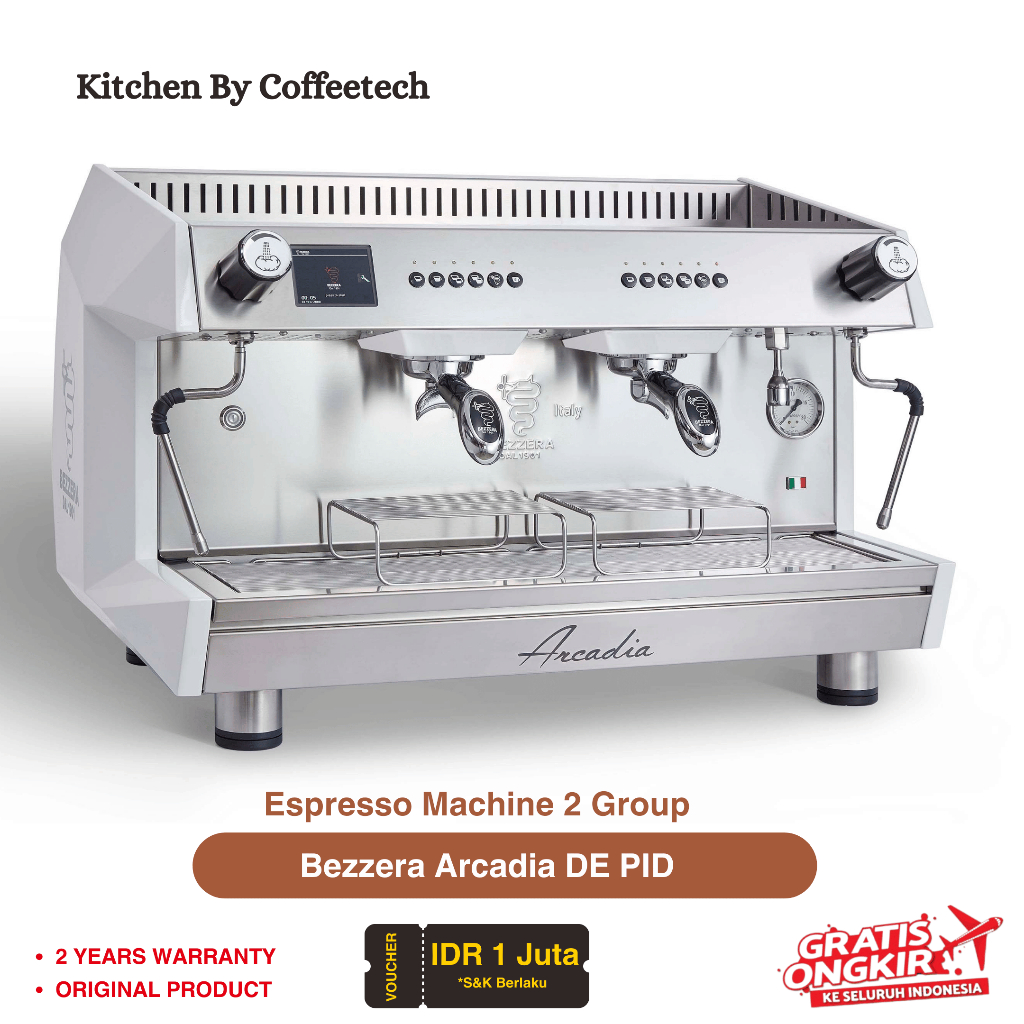 Bezzera Coffee Machine Arcadia DE PID 2 Group - Mesin Kopi Bezzera