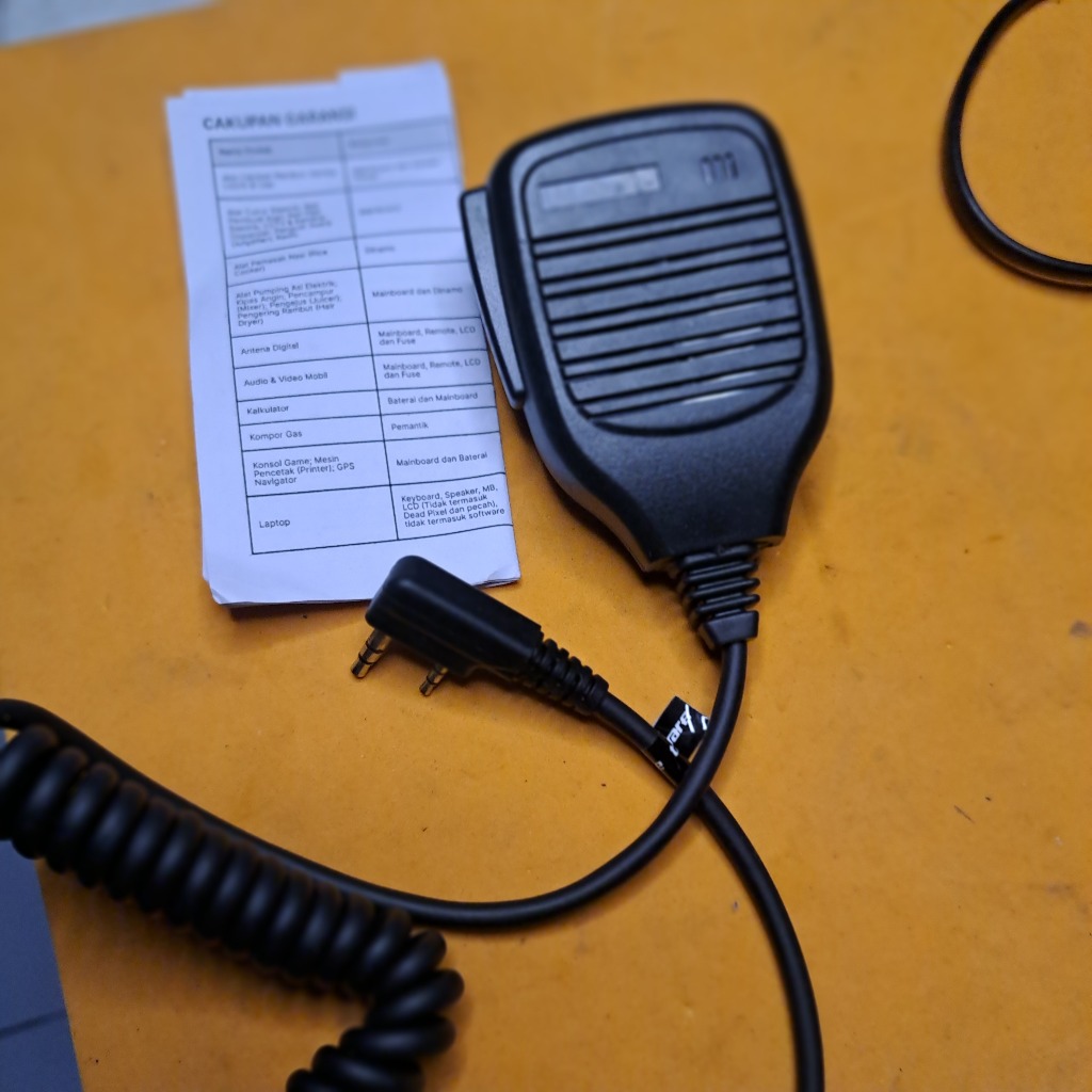 Extramic Ht China Mic baofeng uv5r uv6r Extra mic Weierwei Baru Suara medium bass Ptt Ht Suicom Firs