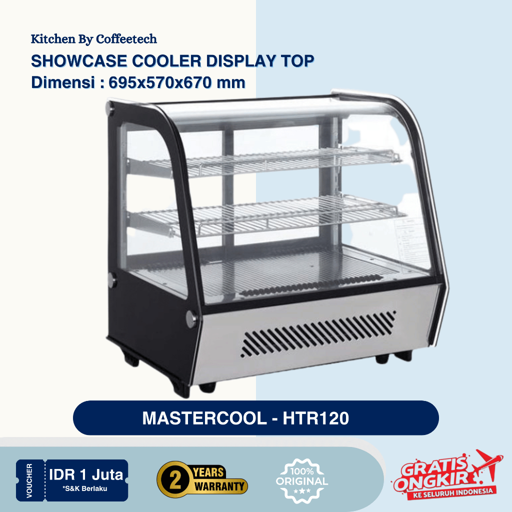 Mastercool Showcase Chiller Cake Display HTR 125F