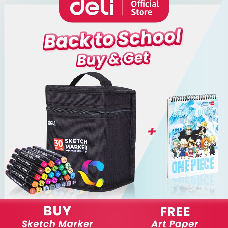 

Deli Sketch Marker 2 Tip E786 a L7W8