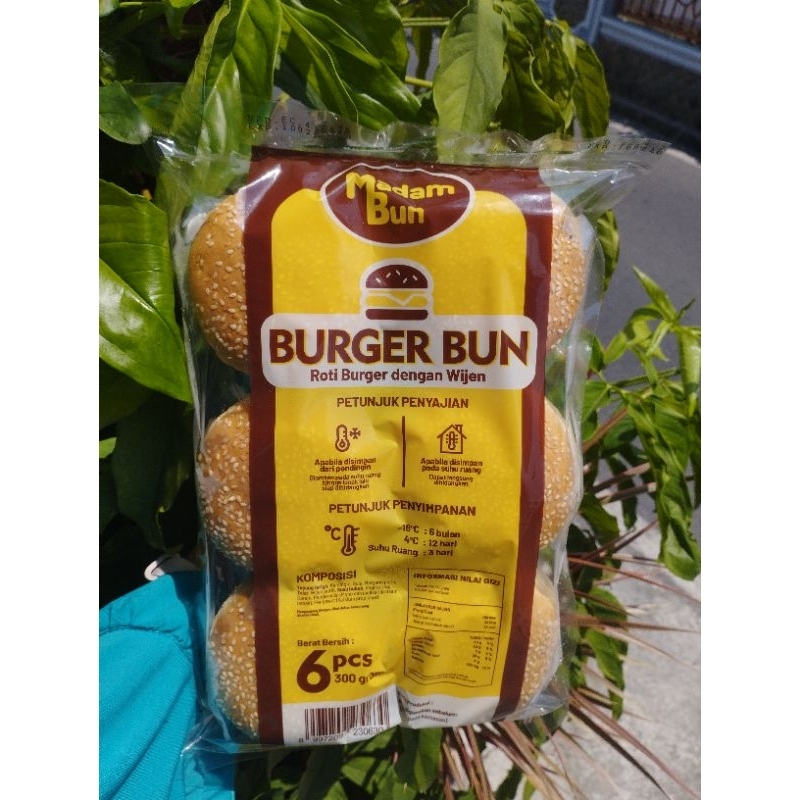 

Roti Burger Wijen Madam Bun isi 6 pcs