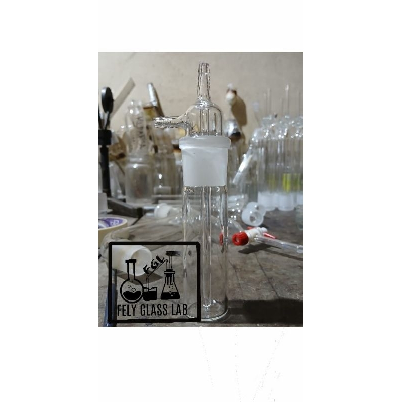 midget impinger 30ml polos/impinger 30ml tanpa skala