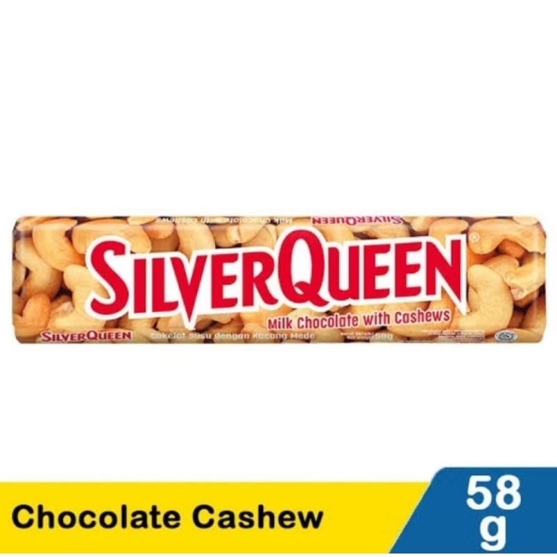 

Coklat Silverqueen Cashew 58 gram