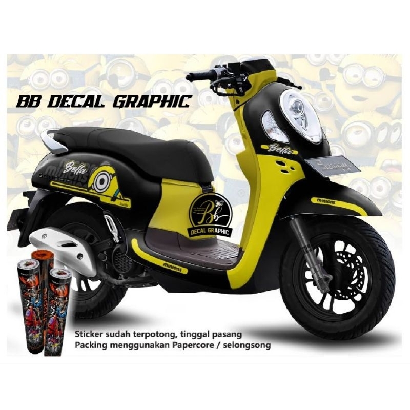 Decal Scoopy Minion terbaru decal Scoopy new stiker Minion Scoopy new