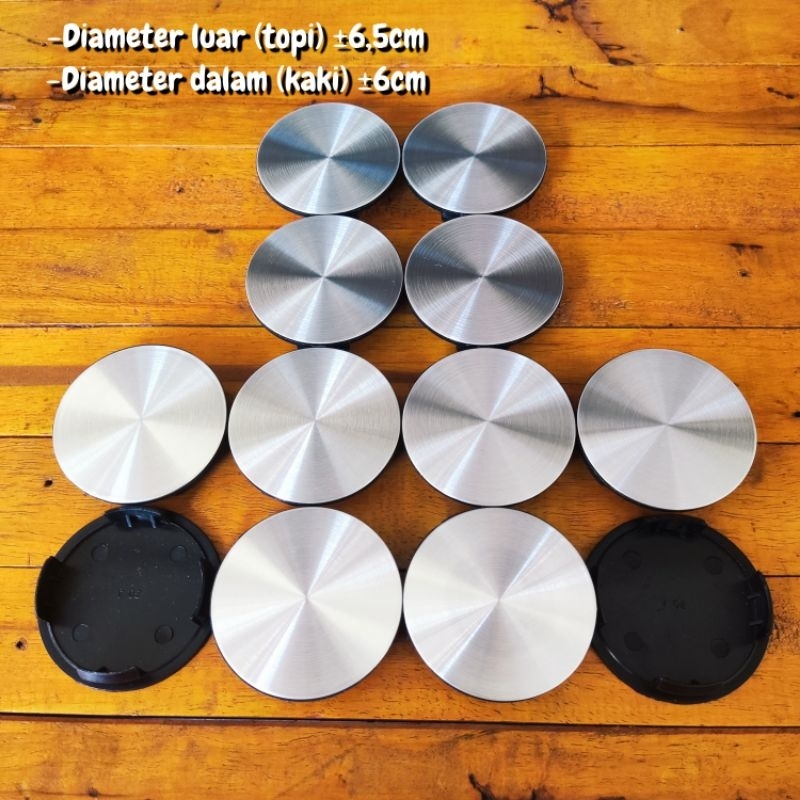DOP VELG MOBIL TUTUP DOP VELG AS RODA VARIASI DIAMETER LUAR ±6,5CM