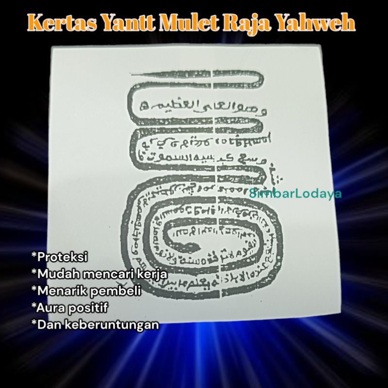 

KERTAS MULET RAJA YAHWEH