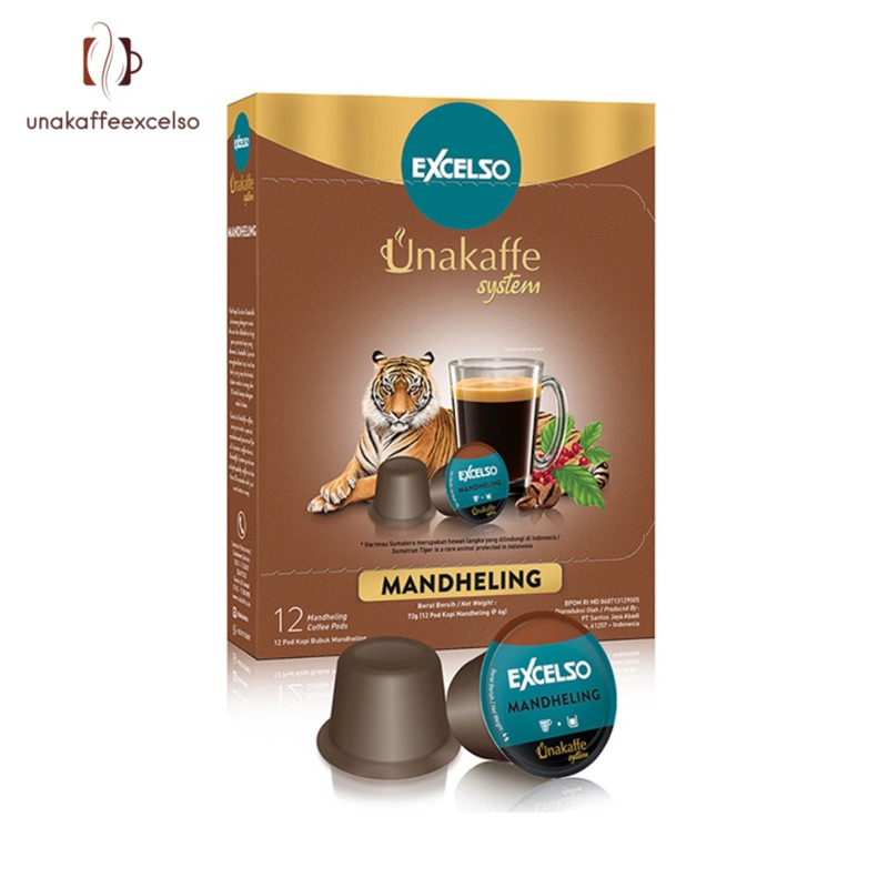 

Unakaffe Excelso Capsule - Mandheling isi 12 pods