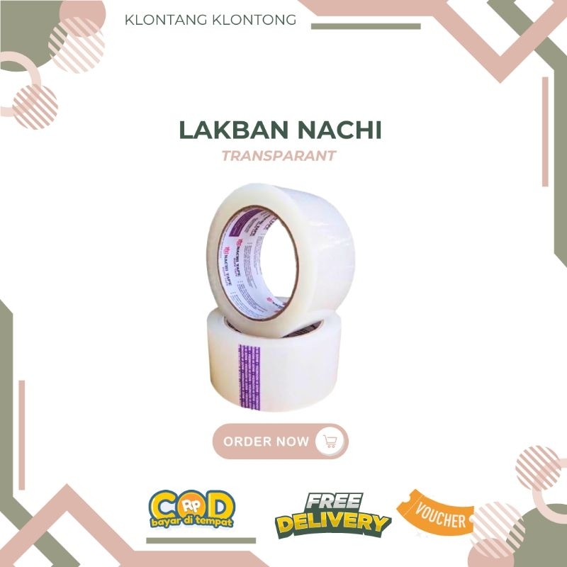 

Lakban Opp Nachi Cokelat / Transparant