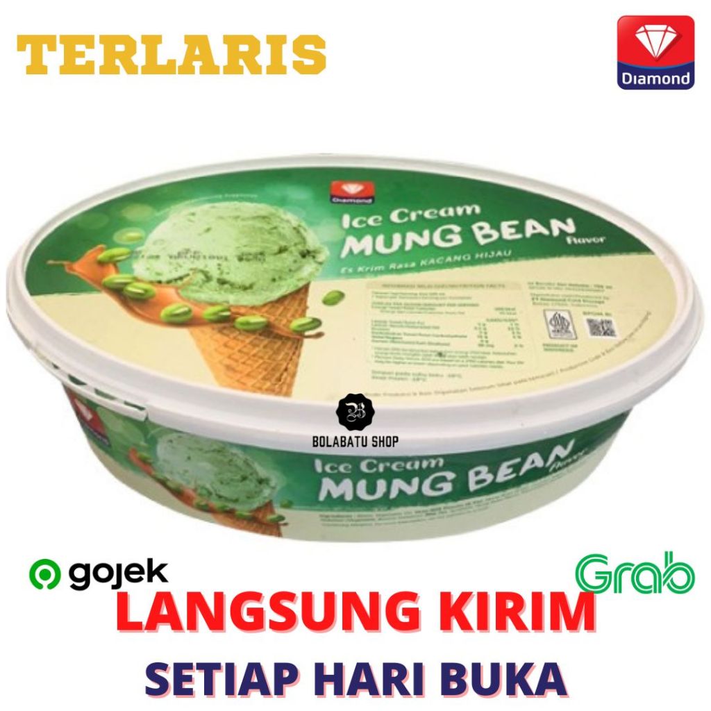 

Es Krim Diamond 700 mL Mung Bean Ice Cream Enak Kacang Hijau Kacang Ijo Cepat Termurah Terenak Langsung Kirim Bandung