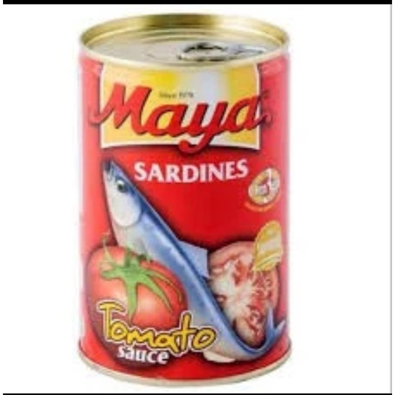 

RB Sarden Maya Saus Tomat ukuran @155 gr*6 kaleng dan 425gr*6 kaleng