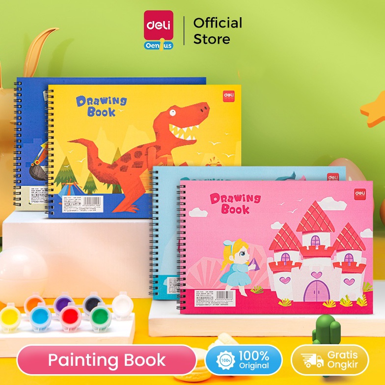 

Wow banget Deli Cute Painting Book Buku Gambar Design Lucu 1g 3 lembar 73351