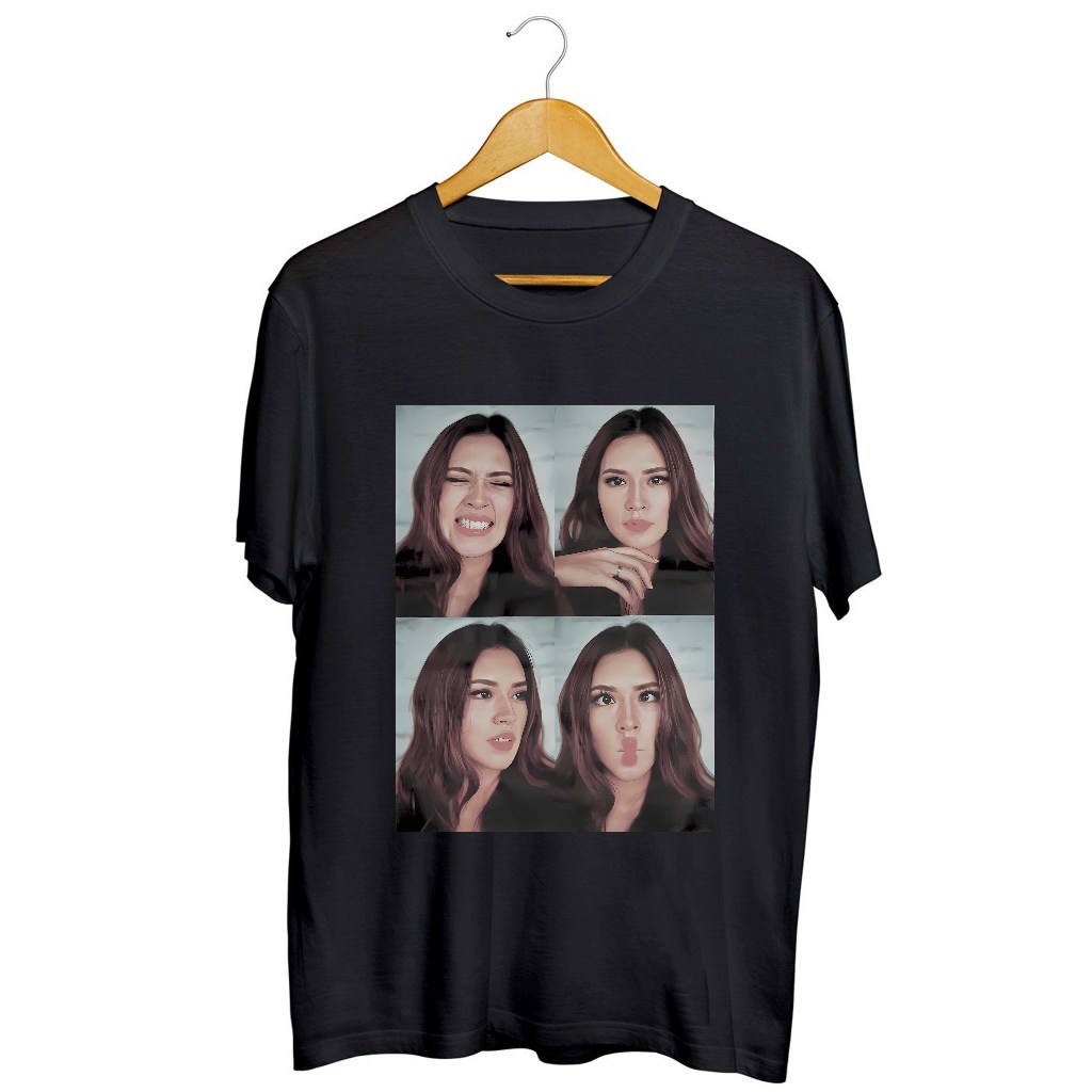 Kaos Band Raisa - Kolase Black & White