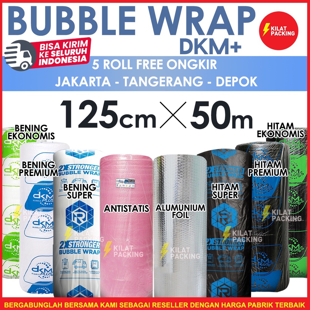 

Action Now PLASTIK BUBBLE WRAP 125CM X 5M BUBBLE WRAP DKM PLUS KUALITAS PREMIUM TERMURAH GROSIR