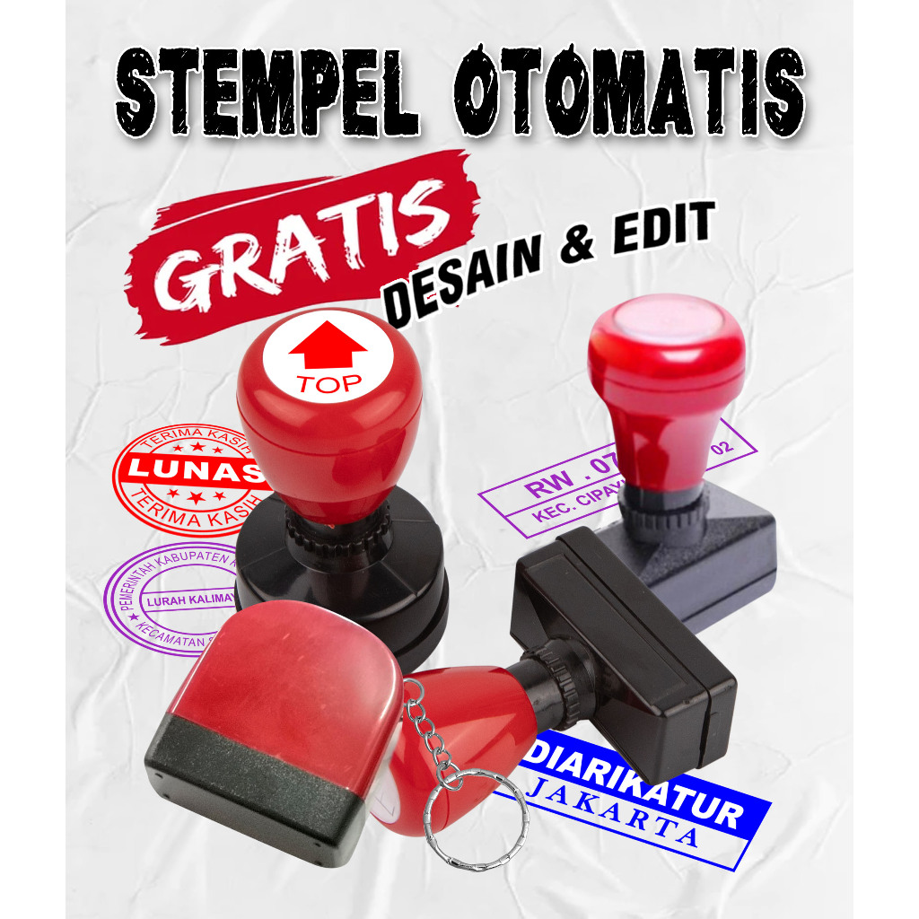 STEMPEL OTOMATIS / STEMPEL CUSTOM / STEMPEL FLASH / STEMPEL WARNA