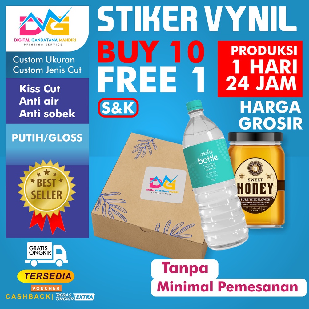 

Larismanis CETAK STIKER VYNIL A3 PRINT CUT