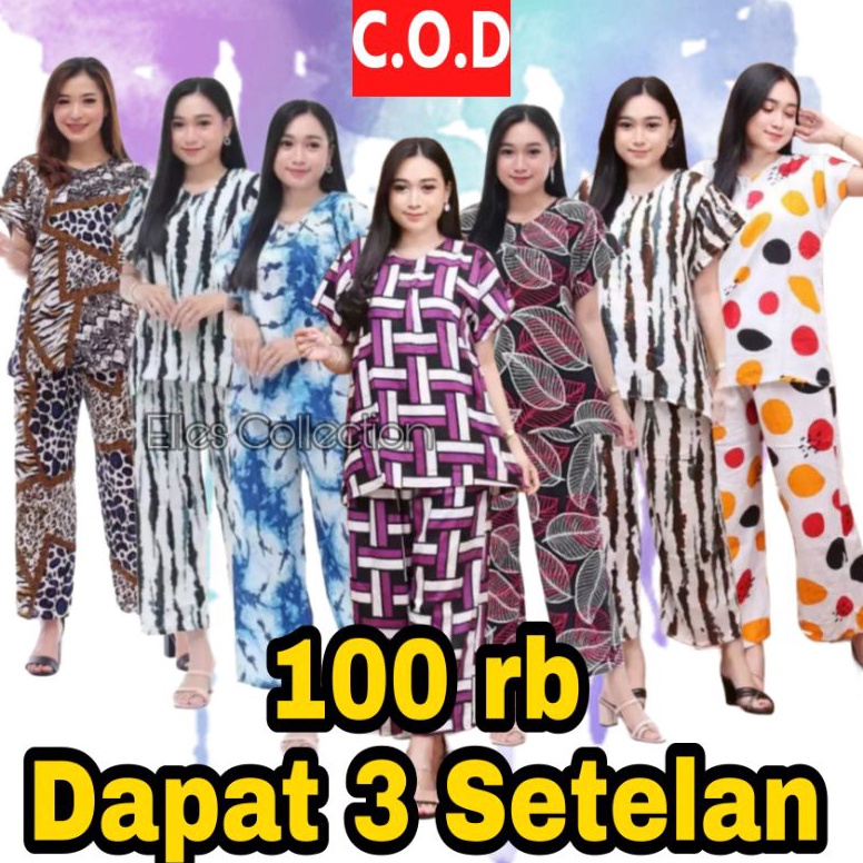 KODE R14J PROMO SETELAN WANITA 1RB DAPAT 3 SETELAN  SETELAN CP BUSUI PAKET 1RB DAPAT 3 SET  SETELAN 