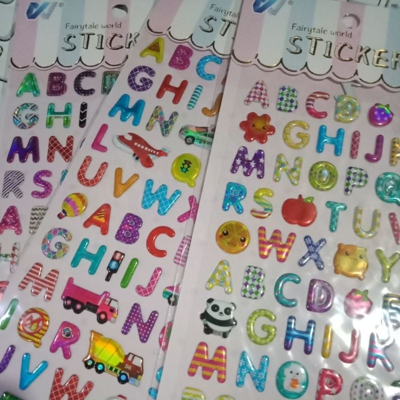 

Stiker Abjad Funny Stiker Timbul Lucu