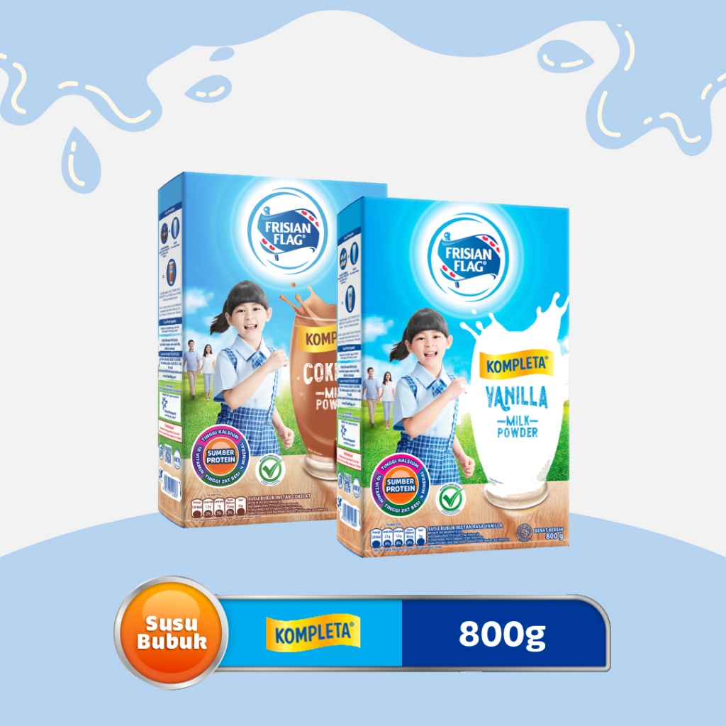 Frisian Flag Kompleta 800g - Frisian Flag Susu Bubuk Kompleta 800 gr