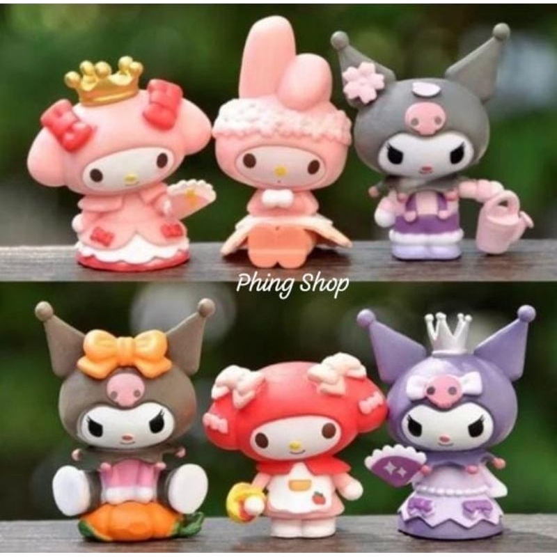 ￼Action Figure Sanrio Character / Mainan Hello Kitty Kuromi Cinnamorol