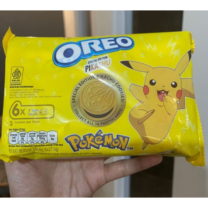 

MURAH Oreo Pokemon Cokelat Pisang 165.6gr