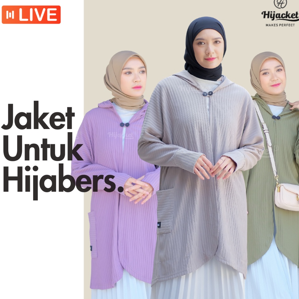 KODE C33U HIJACKET  Jaket Hijaber Sylvania  Jaket Rajut Panjang  Outerwear Hijaber  Jaket Panjang Mu