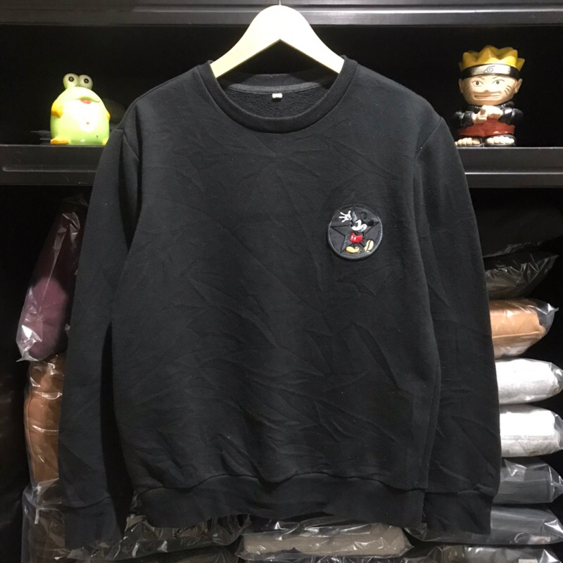 sweatshirt crewneck disney mickey bordir 2nd