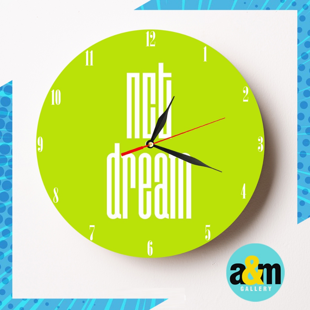 Jam Dinding Kayu NCT DREAM NCT 127 I Jam Dinding K-POP - A&M