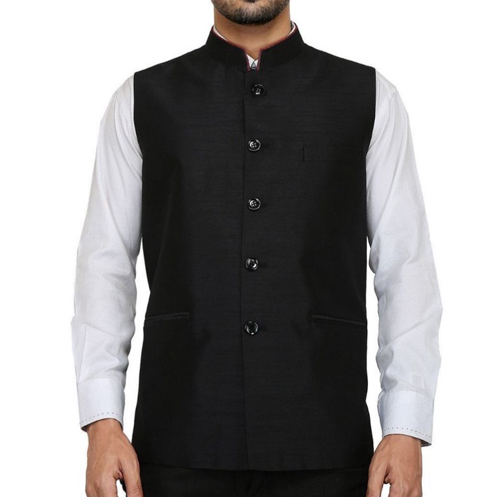 KODE B8Q5 Rompi Pria Pakistan  Vest Muslim Bahan Jas  Rompi Sholat