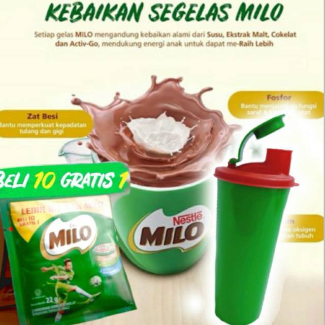 

Milo Activ-Go Susu Bubuk Sachet 22 gr 1 renceng / 10 pcs