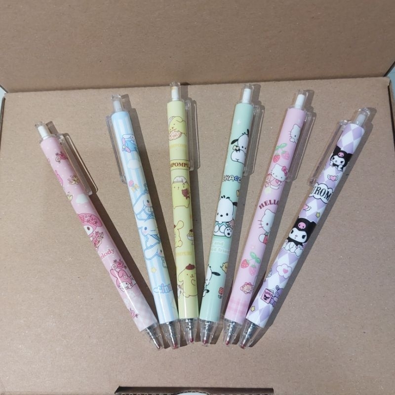 

Bolpoint Sanrio Pen Kuromi Melody Hellokitty Cinnamorol Pompopurin Pochaco