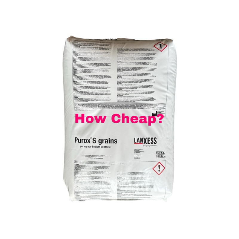 

Purox Grains Holland 25kg 1sak Sodium Benzoat Pengawet Makanan