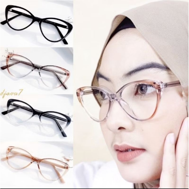 KACAMATA CAT EYE 1052 GRATI LENSA MINUS PHOTOROMIC BLUE-RAY