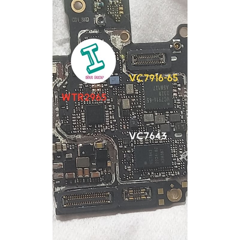 IC VC7916-65/IC VC7643/IC WTR2965/IC BQ25890H/IC SOUTHCHIP SC8547 PATAHAN FRESH