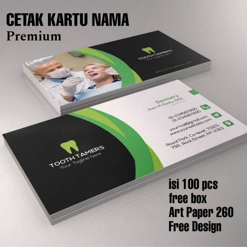 

Kartu Nama Bisnis 260 gram artpaper free box