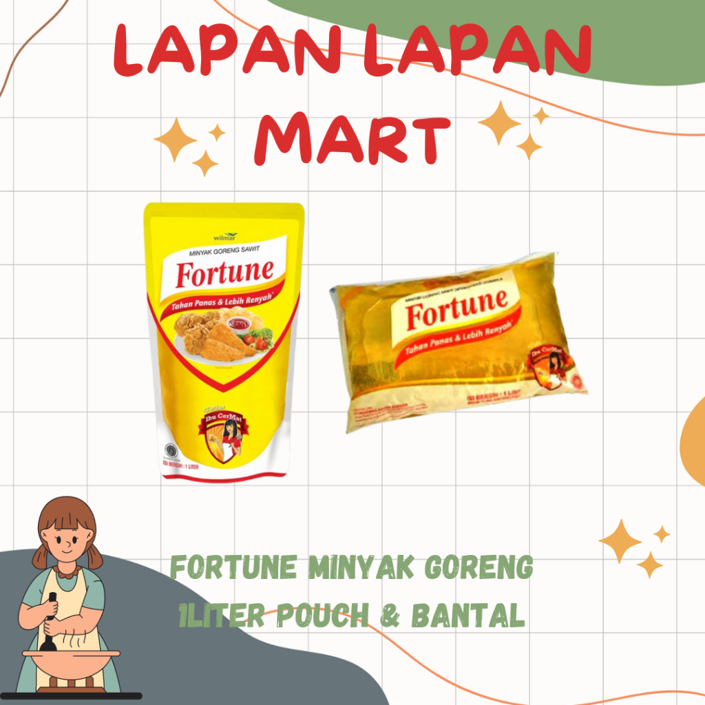 

Fortune Minyak Goreng Refill 1L Pouch & Bantal